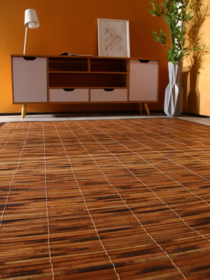 Коврик плетёный из кокосовых листьев, 200×150×0.8 см