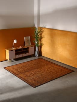 Коврик плетёный из кокосовых листьев, 200×200×0.8 см