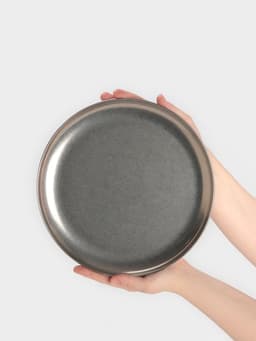 Тарелка Hanna Knövell Vanha, d=26 см, h=1.5 см, нержавеющая сталь, серебристая