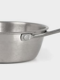 Сотейник для подачи Hanna Knövell Vanha, 400 мл, d=13.5 см, h=5 см, нержавеющая сталь, серебристая