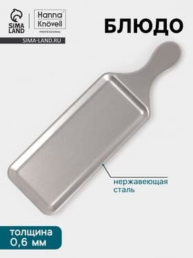 Блюдо Hanna Knövell Vanha, 38×11.5×1.5 см, нержавеющая сталь, серебристое