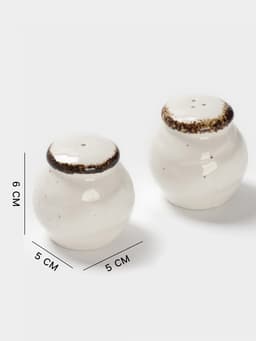 Набор для специй Magistro Alpine Frost, 2 предмета: перечница, солонка, 80 мл, 5×6 см, фарфор, белый