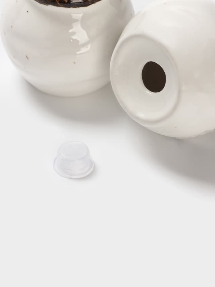 Набор для специй Magistro Alpine Frost, 2 предмета: перечница, солонка, 80 мл, 5×6 см, фарфор, белый