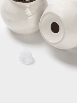 Набор для специй Magistro Alpine Frost, 2 предмета: перечница, солонка, 80 мл, 5×6 см, фарфор, белый