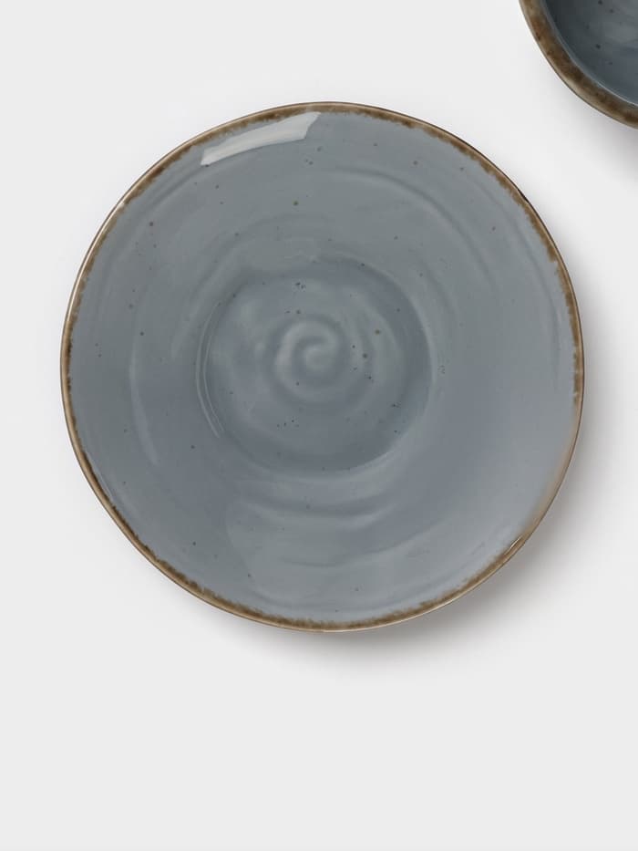 Чайная пара Magistro Alpine Frost, 2 предмета: чашка 245 мл, блюдце d=15 см, голубовато-серый