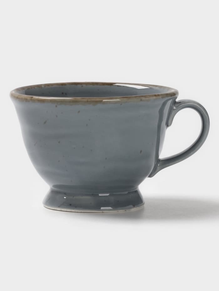 Чайная пара Magistro Alpine Frost, 2 предмета: чашка 245 мл, блюдце d=15 см, голубовато-серый