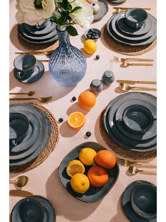 Чайная пара Magistro Alpine Frost, 2 предмета: чашка 245 мл, блюдце d=15 см, голубовато-серый