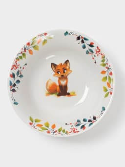 Миска Дулевский фарфор «Лисичка», 360 мл, d=15 см, белая