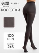 Женские колготки MINAKU 100 ден, графит, размер 2/S