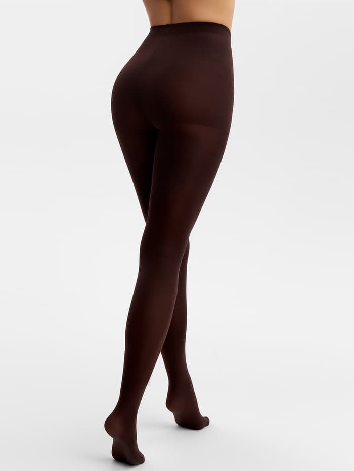 Женские колготки MINAKU 100 ден, темно-коричневые, размер 2/S