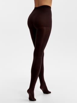 Женские колготки MINAKU 100 ден, тёмно-коричневые, размер 2/S