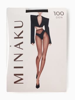 Женские колготки MINAKU 100 ден, чёрные, размер 2/S