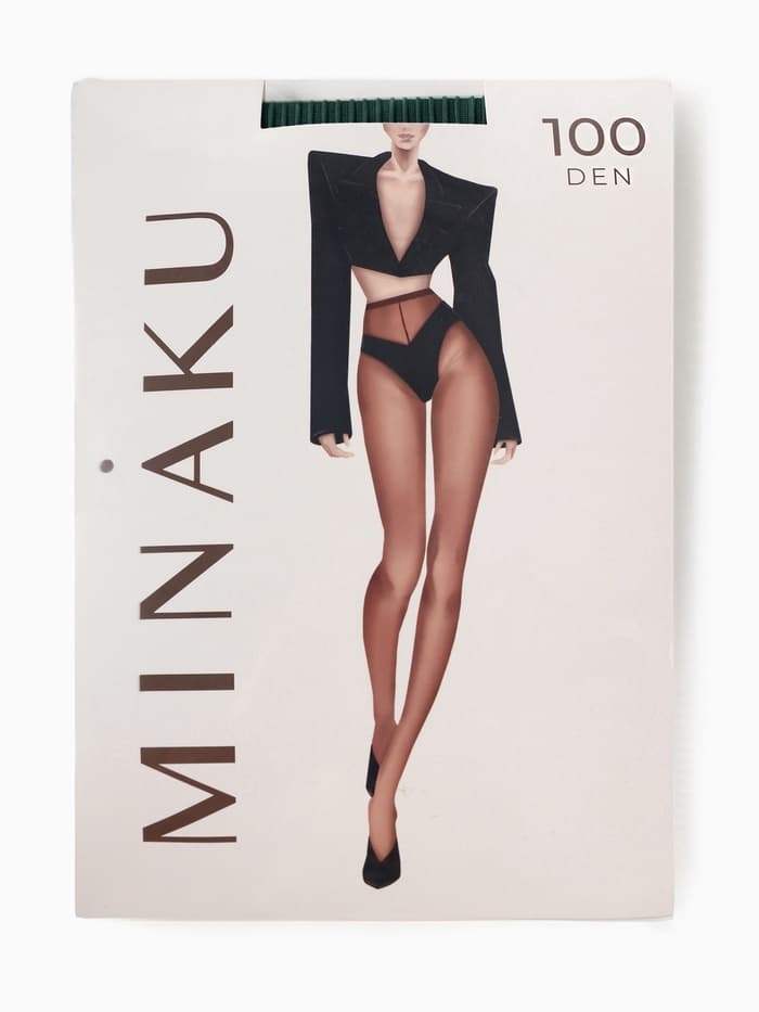 Женские колготки MINAKU 100 ден, хаки, размер 3/M