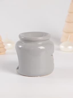 Набор: аромалампа для эфирных масел, мелтсы из воска ароматические «Звезда», серая, 7.5×7.5×8 см