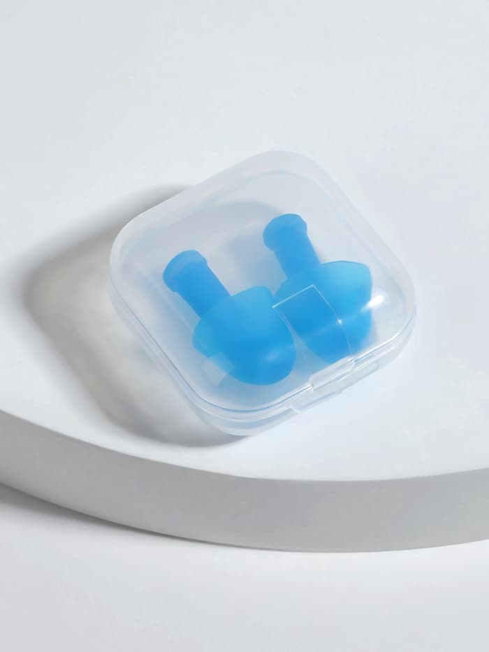 Беруши, 2.5×1 см, в футляре, фасовка 10 шт., силиконовые, МИКС