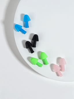 Беруши, 2.5×1 см, в футляре, фасовка 10 шт., силиконовые, МИКС