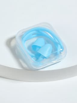 Беруши, 10×1.3 см, в футляре, пара, силиконовые, голубой