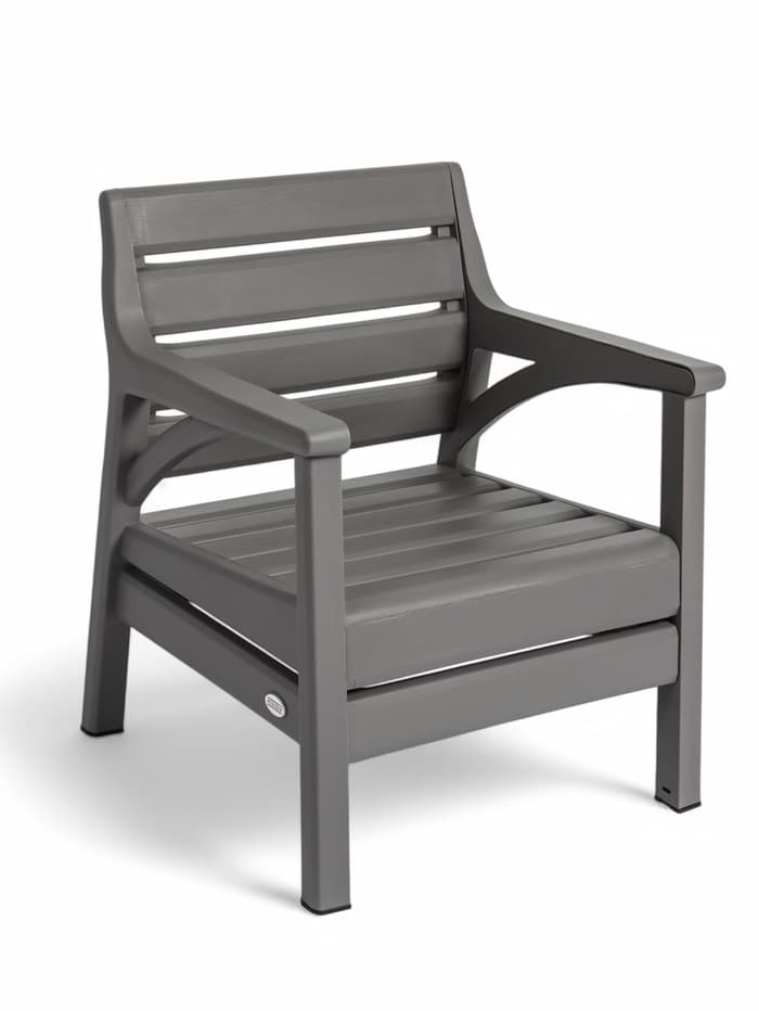 Комплект садовой мебели «Евпатория»: 2 кресла, стол, двухместный диван, серый