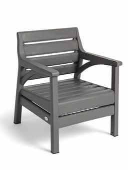 Комплект садовой мебели «Евпатория»: 2 кресла, стол, двухместный диван, серый