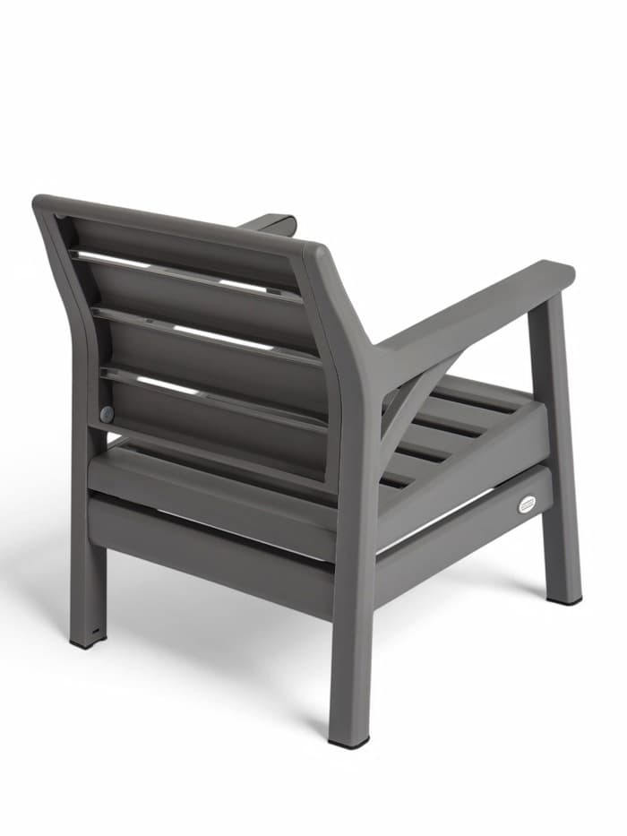 Комплект садовой мебели «Евпатория»: 2 кресла, стол, двухместный диван, серый