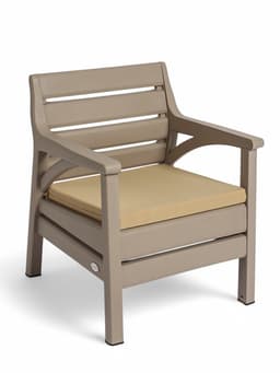 Комплект садовой мебели «Евпатория»: 2 кресла, стол, трёхместный диван, бежевый