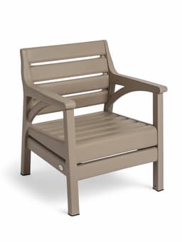 Комплект садовой мебели «Евпатория»: 2 кресла, стол, трёхместный диван, бежевый