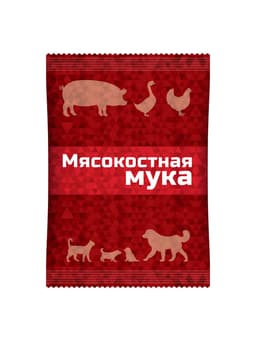 Мясокостная мука для кормления свиней, птицы, а также кошек и собак, 600 г