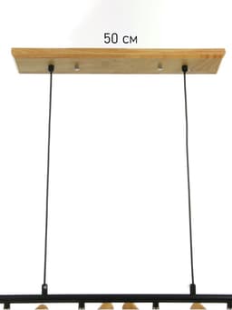 Светильник «Перс» 6×40 Вт Е27 черный/коричневый 100×26×100 см