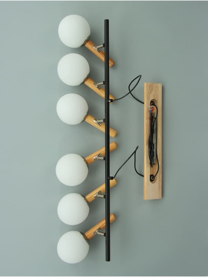 Светильник «Перс» 6×40 Вт Е27 черный/коричневый 100×26×100 см