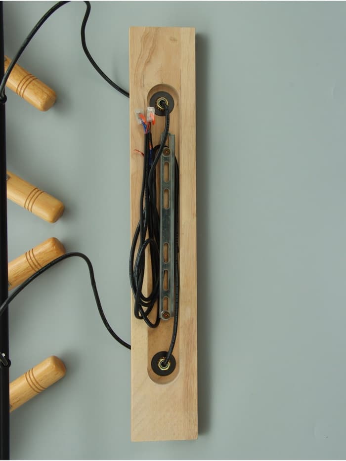 Светильник «Перс» 6×40 Вт Е27 черный/коричневый 100×26×100 см