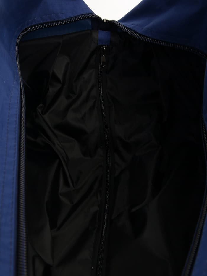 Сумка дорожная на 2 колёсах, отдел на молнии, наружный карман, синий/серый