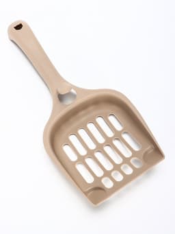 Совок для кошачьего туалета, 22.5×10×5 см, покрытие софт-тач, пластик, цвет капучино