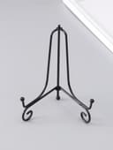 Подставка для тарелки декоративной d=15-18 см «Узорная», металл, 15×9.5 см, чёрная, набор 5 шт.