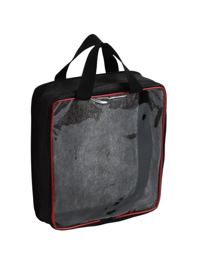 Сумка дорожная, ручная, 20×5×22.5 см, PVC, черная