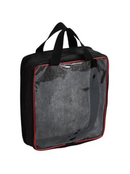 Сумка дорожная, ручная, 20×5×22.5 см, PVC, черная