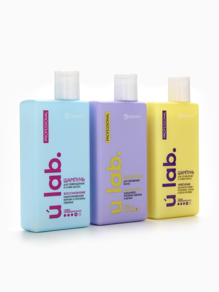 Профессиональный восстанавливающий шампунь женский, для сухих и пористых волос с кератином и протеинами пшеницы, 250 мл ULAB