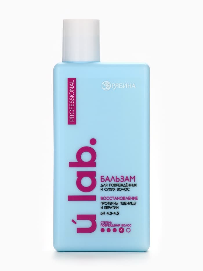 Профессиональный восстанавливающий бальзам для сухих и пористых волос с кератином и протеинами пшеницы, 250 мл ULAB