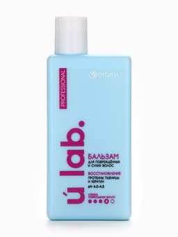 Профессиональный восстанавливающий бальзам для сухих и пористых волос с кератином и протеинами пшеницы, 250 мл ULAB