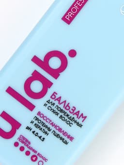 Профессиональный восстанавливающий бальзам для сухих и пористых волос с кератином и протеинами пшеницы, 250 мл ULAB