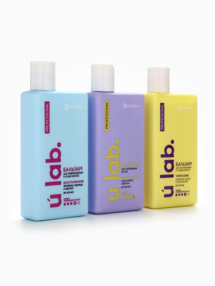 Профессиональный восстанавливающий бальзам для сухих и пористых волос с кератином и протеинами пшеницы, 250 мл ULAB