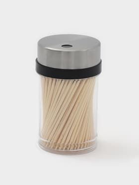 Зубочистки с металлической крышкой, набор 280 шт., бамбук