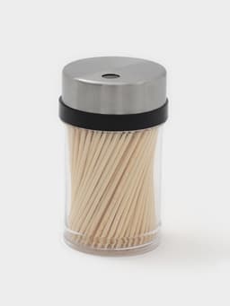 Зубочистки с металлической крышкой, набор 280 шт., бамбук