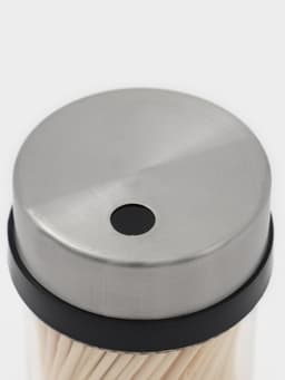 Зубочистки с металлической крышкой, набор 280 шт., бамбук