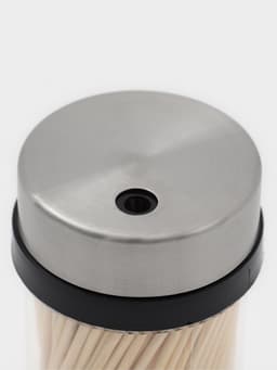 Зубочистки с металлической крышкой, набор 280 шт., бамбук