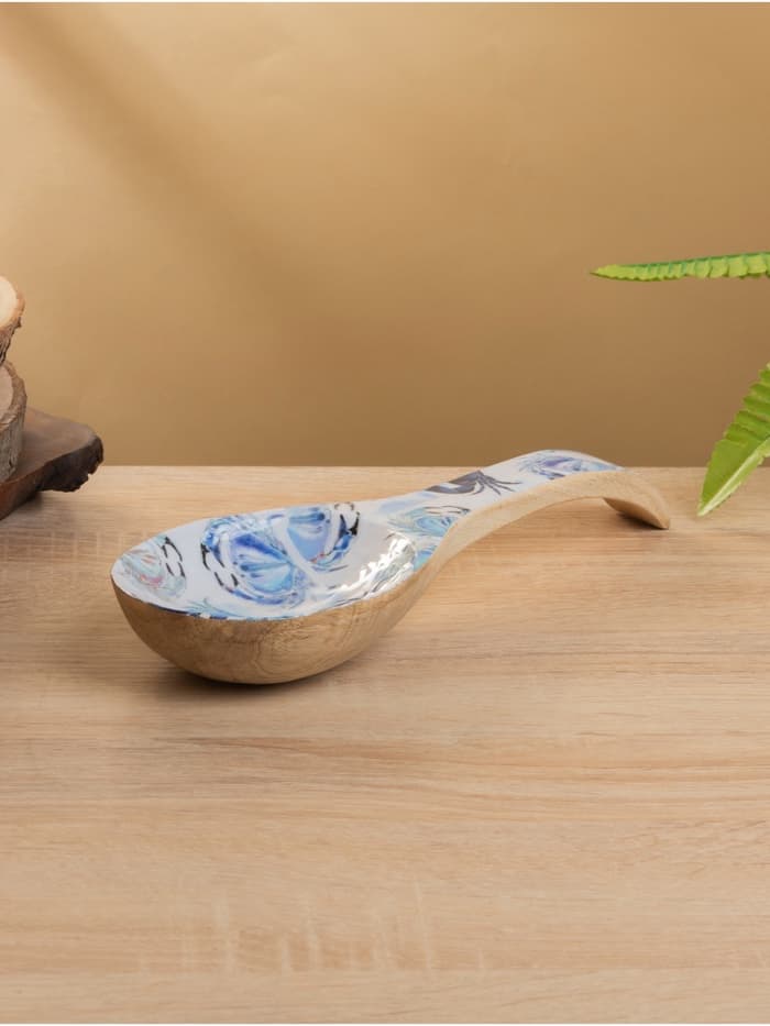 Подставка под ложку «Крабы», 25.5×9×3.8 см, дерево манго