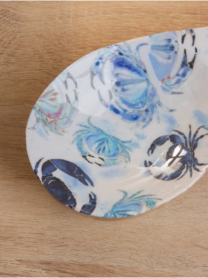 Подставка под ложку «Крабы», 25.5×9×3.8 см, дерево манго