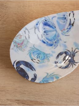 Подставка под ложку «Крабы», 25.5×9×3.8 см, дерево манго