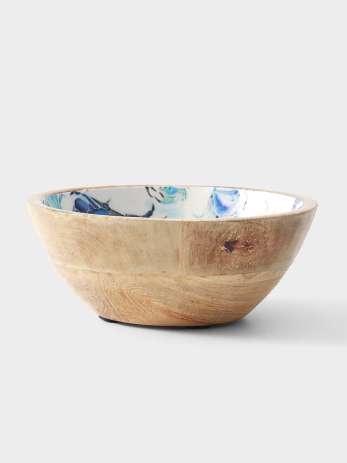 Салатник «Крабы», 17.5×17.5×6.5 см, дерево манго