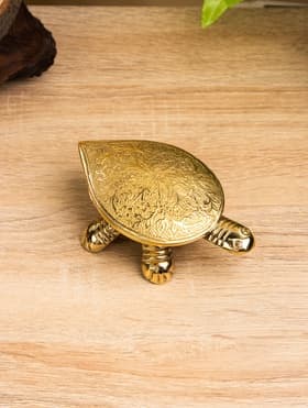 Сувенир шкатулка «Черепаха с цветочным узором», латунь, 12×7×4.5 см