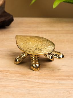 Сувенир шкатулка «Черепаха с цветочным узором», латунь, 12×7×4.5 см